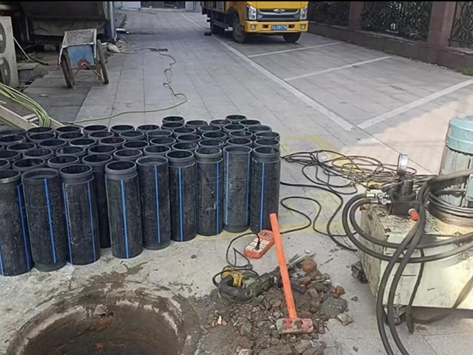 高区PE置换管厂家 DN315置换管 非开挖管短管置换